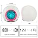 I2USHOP Alarm Clock for Kids Bedroom, Wake Up Light Digital Clock with Indoor Temperature & Calendar & 6 Natural Sound & 7 Colors Changing Light (Green)