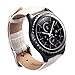 Valkit Compatible Gear Sport/Gear S2 Classic Bands Genuine Leather Smart Watch Band, 20mm Soft Bracelet Watchband Strap Replacement for Samsung Gear Sport SM-R600/Gear S2 Classic(SM-R732/R735), White