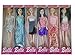 Set of 12 Fashion Beauty Dolls with Dresses in Individual Display Boxes