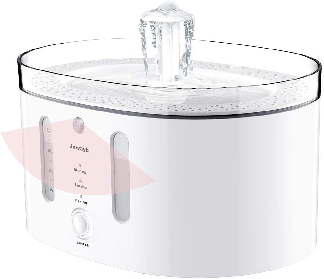 Jnwayb B90 Smart Dog and Cat Water Fountain Dispenser with Infrared