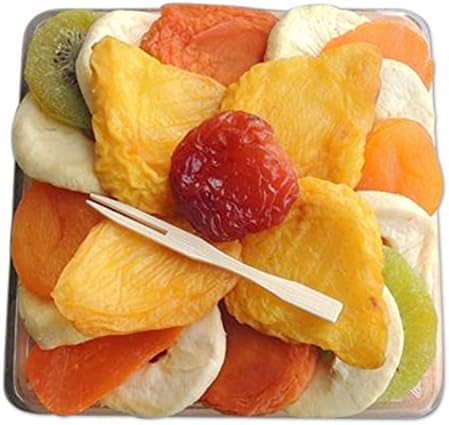 Crafted Kosher Pear Flower Certified Kosher Dried Fruit Premium Gift Tray with Cutting Board 10 oz 1 Pack