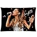 Tt-shop Soft Zippered Pillowcase Pillow case Cover 20*30 Inch (Twin sides) Singing Ariana Grande Yours Truly Music Signature Pattern