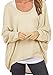 Guandiif Women Baggy Shirts Batwing Sleeve Pullover Tops Casual Tee Knit Oversize Loose Sweatshirt