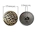 HOUSWEETY 20PCs Metal Buttons Sewing Knots Round Bronze Tone 17mm B37314