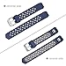 Maledan Replacement Bands Compatible for Fitbit Alta, Fitbit Alta HR and Fitbit Ace, Accessory Sport Bands Air-Holes Breathable Strap Wristbands with Stainless Steel Buckle, Blue/Gray, Small