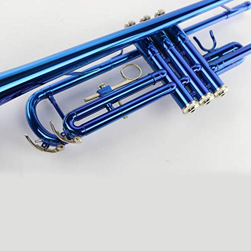 LVSSY-Elegant Bb B Flat Brass Trumpet Bb Cornet Trumpet Silver Metallic Beak