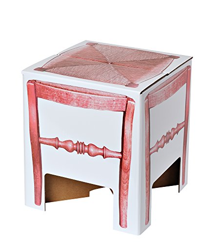 Daycollection 4 Me K FITIPOCU4 Hocker, Karton, 30 x 30 x 33 cm, Rot