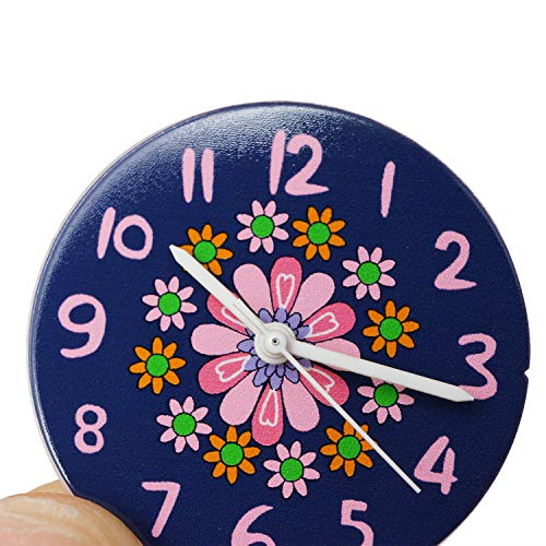 Zeiger Kids Children Girls Women Teen Watch Time Teacher Watch with Silicon Band(Black Small Floral) - Thumbnail 3