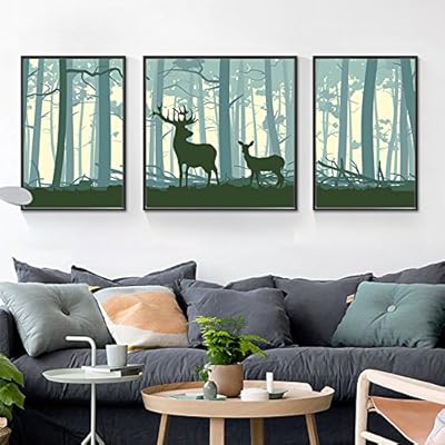Patined Modern Minimalist Living Room Decorative Painting Sofa