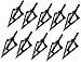 100 Grain Broadhead, Vopa 3 Blade Broadhead Archery Arrow Head Tips for Compound Bow Recurve Crossbow Hunting or Practice
