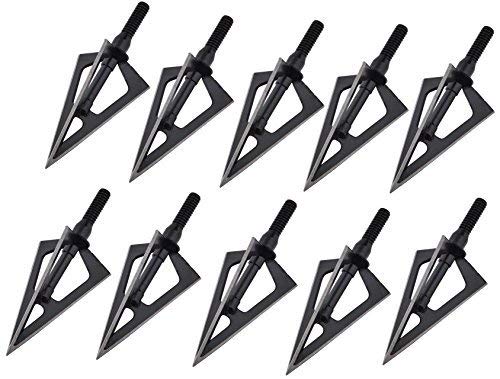 100 Grain Broadhead, Vopa 3 Blade Broadhead Archery Arrow Head Tips for Compound Bow Recurve Crossbow Hunting or Practice 100 Grain Broadhead, Vopa 3 Blade Broadhead Archery Arrow Head Tips for Compound Bow Recurve Crossbow Hunting or Practice