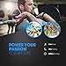 Mpow [Upgraded Magnetic Bluetooth Headphones Wireless V4.1, IPX5 Waterproof, Wearable Stereo Sport Earbuds In-Ear Earphones w/Mic & Case, Secure Fit for Running Workout (Silver)