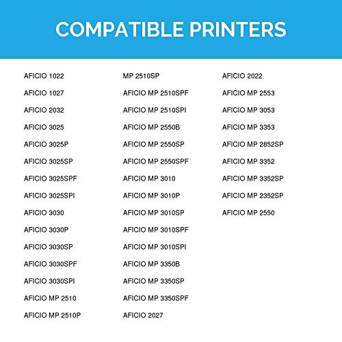 LD Compatible Toner Cartridge Replacement for Ricoh 885288 Type 2120D High Yield (Black, 4-Pack)