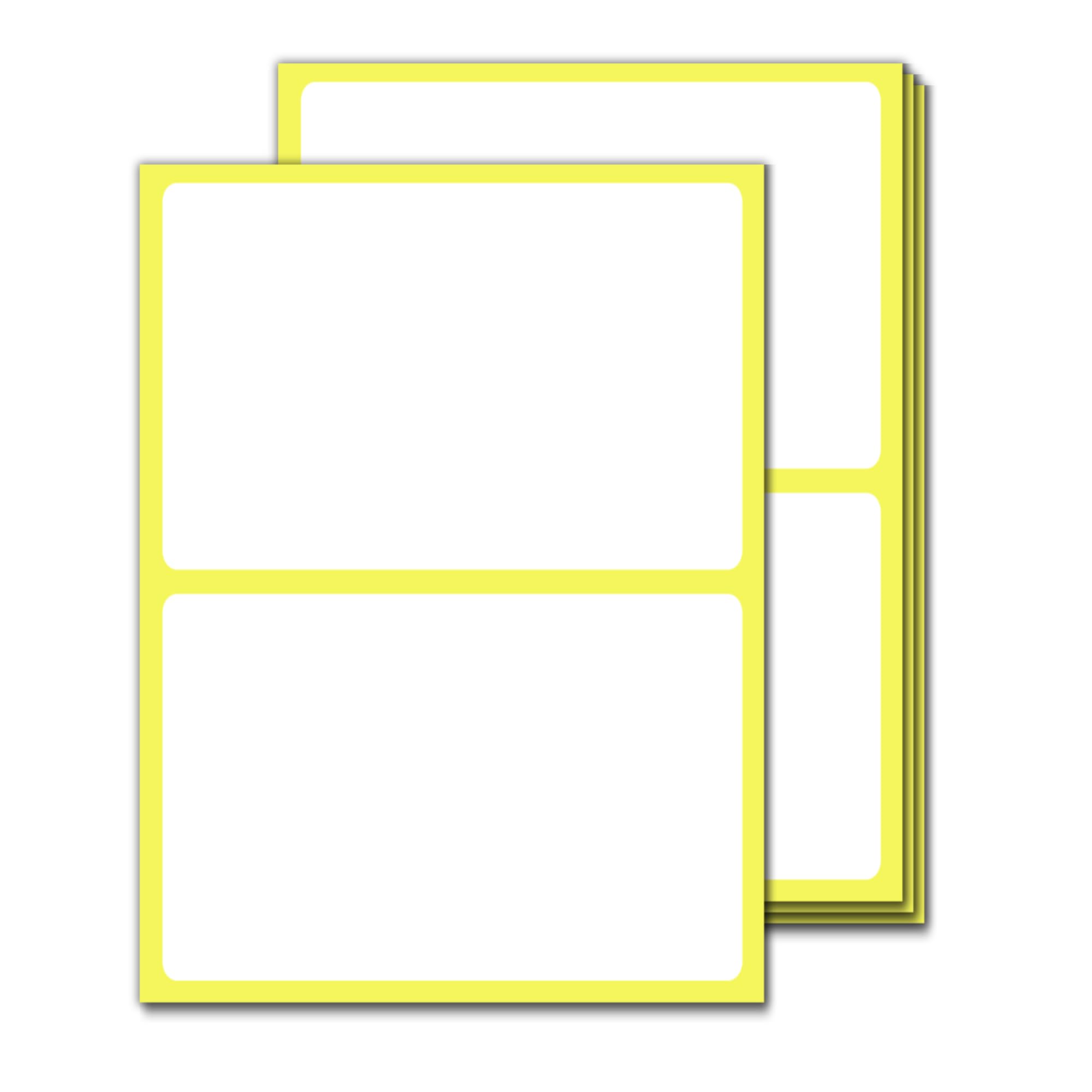 150 x 100 mm, 150 Pieces - Large White Sticky Labels Stickers