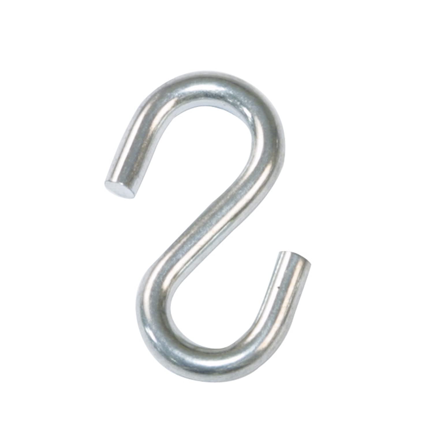 amig - Pack of 6 Open Hooks Type S Mod. 30165 for Hanging Kitchen Tools or Utensils | for Connecting Ropes, Chains or Tapes | Galvanised Steel | Measurements: Ø2.5 x 27 mm
