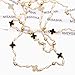 Fashion Jewelry Lady Imitation Pearl Clover Charm Floral Necklace