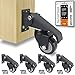 Premium Caster Wheels for Workbench, Heavy Duty Locking Casters Set of 4 (420lb), Durable Retractable Steel Swivel Wheel Casters, Castor Wheels, Castors, Caster Legs