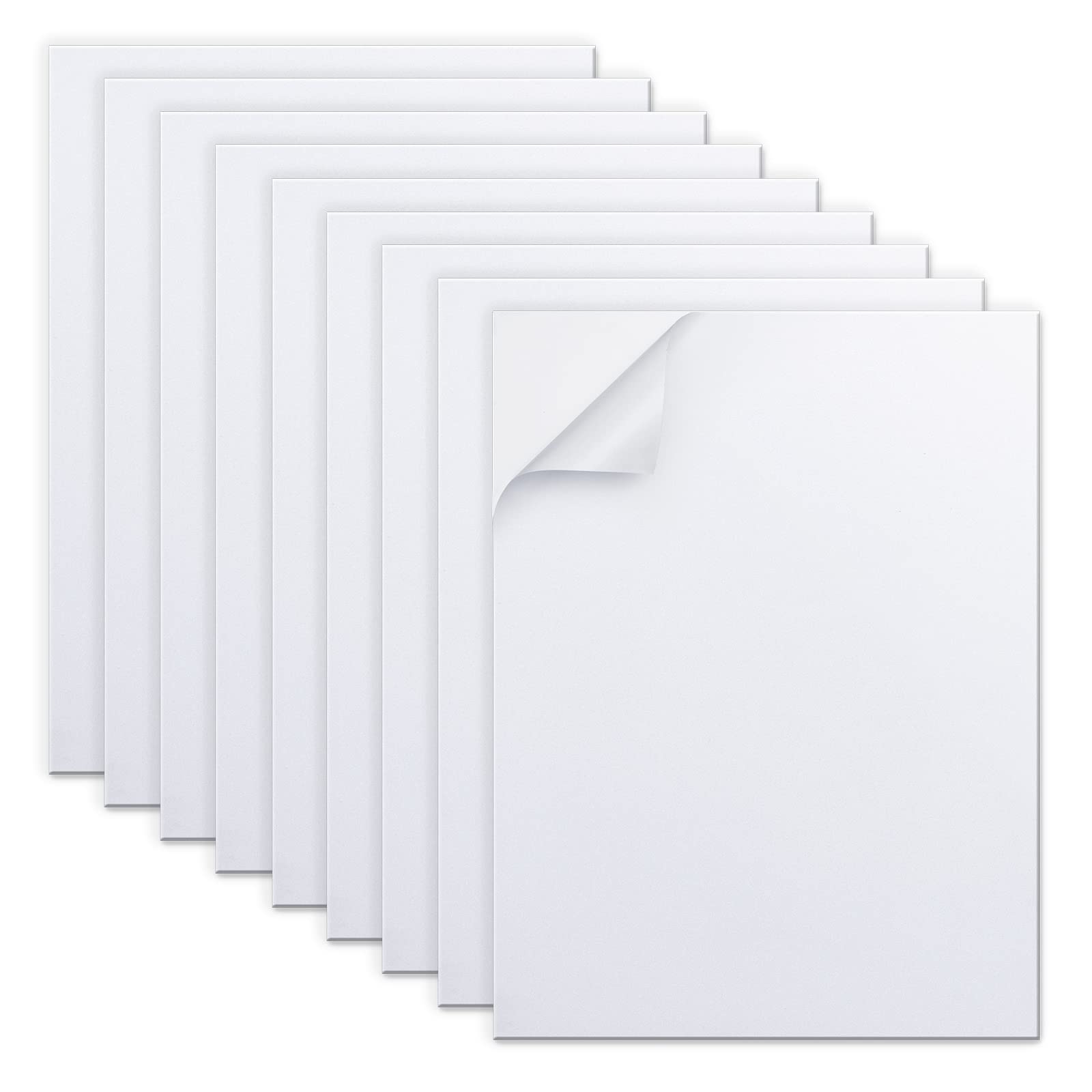 Photo 1 of MEARCOOH Self Adhesive Foam Sheets, White 9x12 Inch 2mm Sticky Eva Foam Paper for Crafts Cardmaking Photo Frames Classroom Scrapbooking Christmas Crafts (White 10 Sheets)