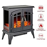 23" Electric Fireplace Heater,1500W Freestanding