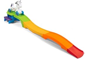 Step2 Unicorn Up & Down Roller Coaster Kids Ride On Toy, Push Car, Indoor/Outdoor Playset, Made of Durable Plastic, Max Weight 50 lbs., For Toddlers 2-5 Years Old, Multicolor