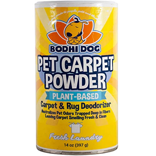 Natural Dog Odor Carpet Powder | Dry Pet Smell Neutralizer and Eliminator | Remove Urine Smells | Plant Based Biodegradable Room Deodorizer Loosens Fur and Dirt