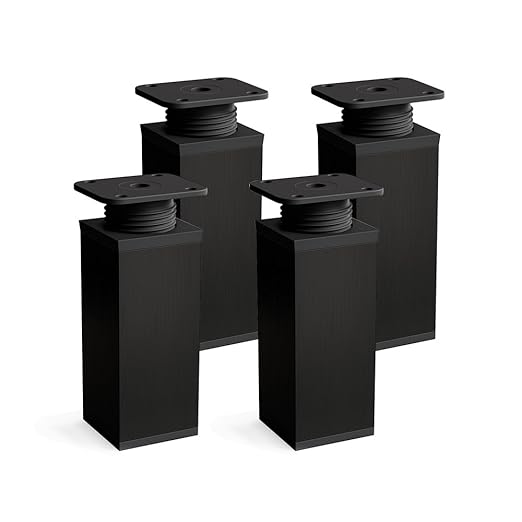 Patas para muebles, 4 piezas, altura