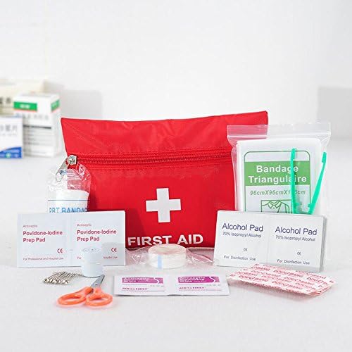 First Aid Kit- 43 pack- Small and Light Medical Bag- Mini Emergency Bag for Car, Home, Picnic, Camping , Travelling and Other Outdoor Activities- Be prepared at Home &amp; Office