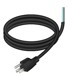 6 FT 14 AWG 3 Prong Replacement Power Cord, 15 Amp