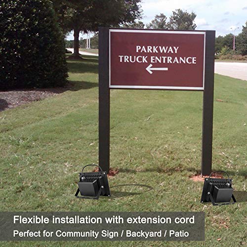 Solar Flood Lights Outdoor,JPLSK Remote Control Dual 98 LEDs 15W Solar Panel IP65 Waterproof Solar Powered Flood Light for Patio Garage Garden Driveway Yard Statute Community Sign - Thumbnail 5