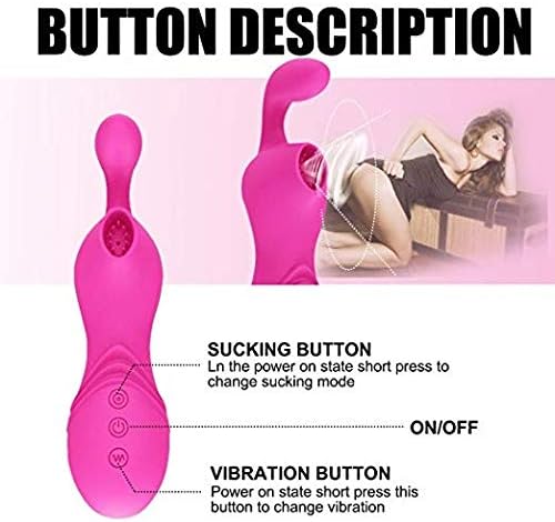 DUIHUIYING Sexy to for Women Bullet Sucking Shock Pumping Massage Vībrator Â-dult Female Sucking Vībrator 12 Frequency Sucking, 12 Kinds of Strong Vībration DUIHUIYING