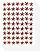 Star School Reward Stickers (10 Sheets, Red)