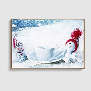 Framed Canvas Home Artwork Decoration Merry Christmas Canvas Wall Art for Living Room, Bedroom - 16x24 inches