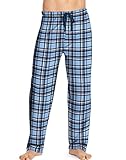 Hanes Men's Logo Woven Plaid Pants