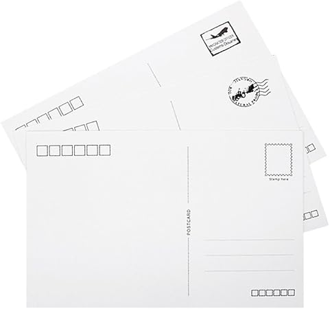 Amazon Zhi Jin 40枚ポストカード 郵送可能 空白 Diy手塗り はがきワードカード メッセージカード ポストカード 絵柄付はがき 文房具 オフィス用品