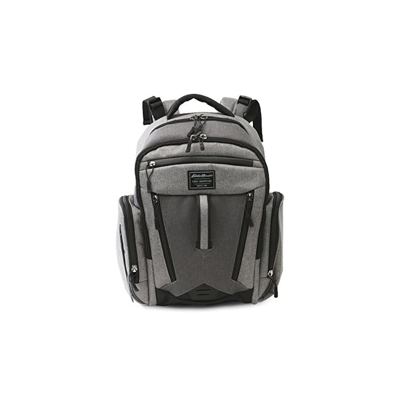 Eddie Bauer Places & Spaces Bridgeport Diaper Bag Backpack, 1 Count (Pack of 1)