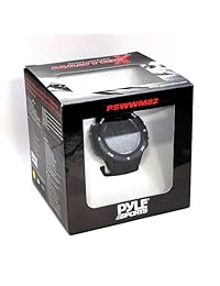 Pyle Reloj Deportivo multifunción digital con altímetro barómetro cronógrafo brújula y Previsión meteorológica, Negro