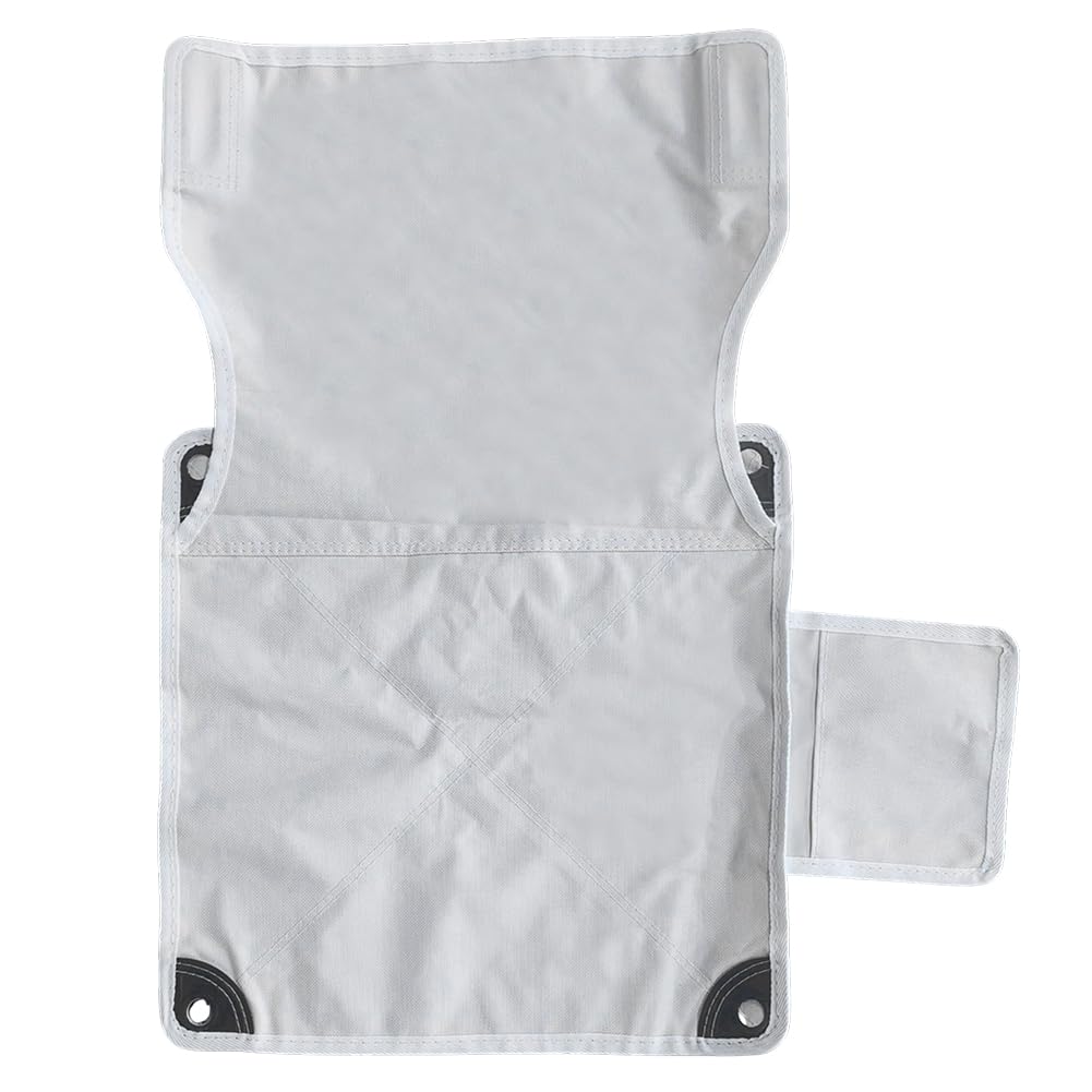 Photo 1 of GORGECRAFT Large Size Camping Chair Replacement Fabric Oxford Cloth Outdoor Folding Chair Seat Replacements 531X645mm White Portable Waterproof High Back Camp Chair Cover for Hiking Backpacking Sports