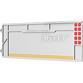 Magsaddle Large Gun Cleaning Mat for Rifle Shotgun Pistol, Magnetic Cleaning Pad for All Guns with Organizer Parts Tray and Built-in Ruler, Anti-Slip Thick Workbench Mat for Gun Maintenance