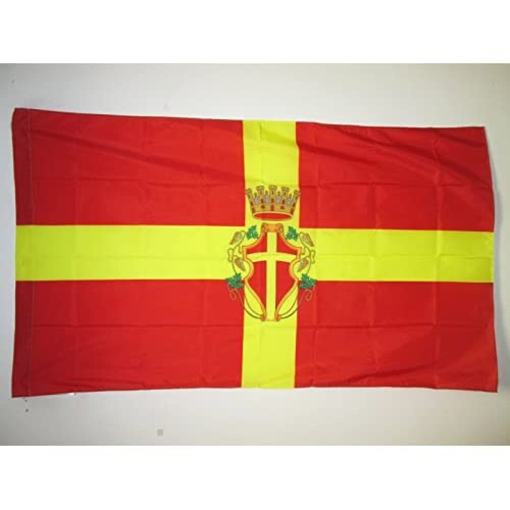 AZ FLAG - Messina with arms Flag - 3x5 Ft - Messina Banner with Sleeve - 100% Polyester - Fade Resistant - Vivid Colors - 3' x 5' Feet - 150x90 Cm