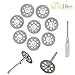 Diamond Cutting Disc, Dayree 10pcs 22mm Mini Cut Off Wheel with Mandrel & Screwdriver for Dremel Rotary Tools Gemstones Glass Cutting Disks