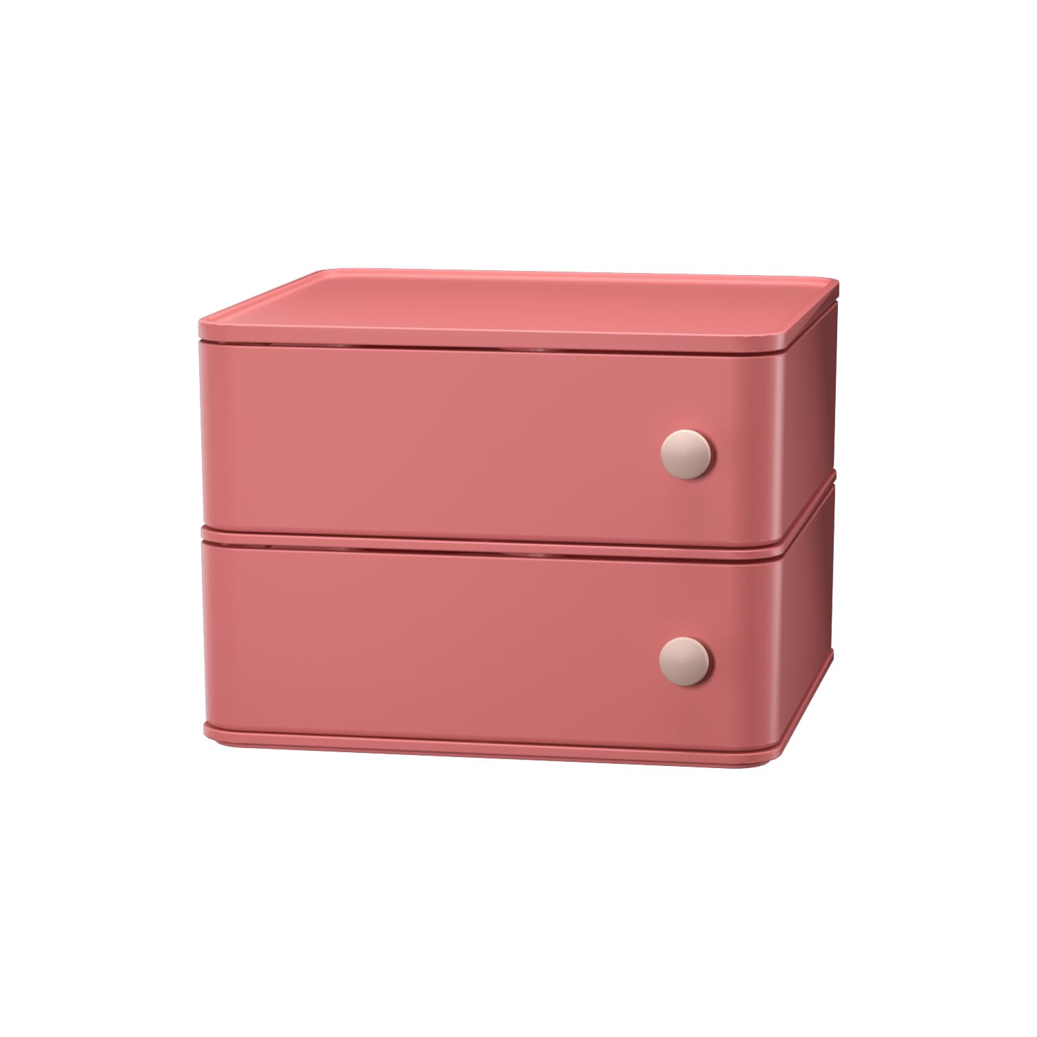 Photo 1 of Rotating Makeup Organizer, Bathroom Makeup Spinning Storage Holder, Large Capacity Carousel Cosmetics Display Cases for Vanity, Skincare, Countertop Organization for Lipstick, Eyeshadow, Brushes, Pink