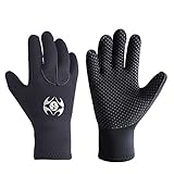 Diving Gloves Neoprene, Wetsuits Five Finger Gloves, 3MM Anti Slip Flexible Thermal Material for Snorkeling Swimming Surfing Sailing Kayaking Diving