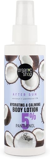 Organic Shop After Sun Hydrating Calming Body Lotion 150ml Organic Ingredients view 1