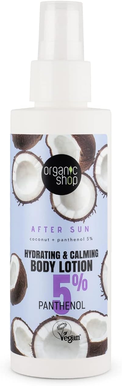 Organic Shop After Sun Hydrating Calming Body Lotion 150ml Organic Ingredients
