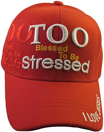 Jesus Is the Key - Christian Religious Baseball Cap - Adult Hat (Too Blessed Red)