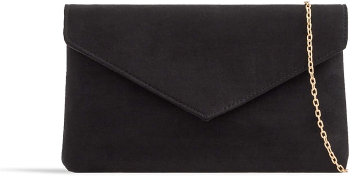 grey suede clutch bag for wedding