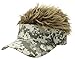Flair Hair Men's Red Visor and Hair