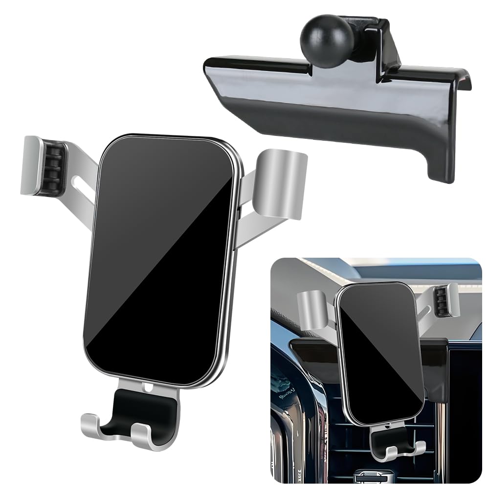 Photo 1 of LUNQIN Car Phone Holder for Chevrolet Chevy Silverado 1500 2022 2023 2024 2025 and 2500HD 3500HD 2024-2025 [NOT Fit Work Truck.Custom] Auto Accessories Cell Phones Mount Cellphone Mobile Cradle Stand
