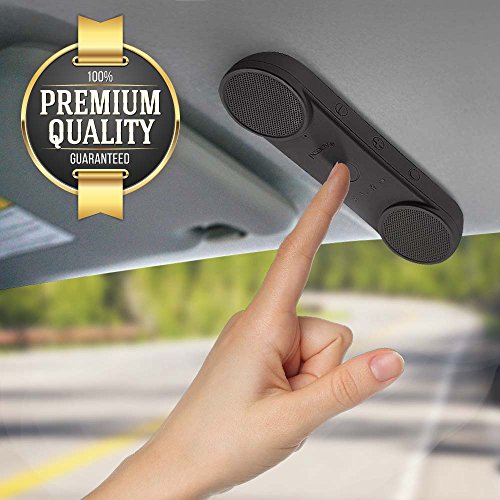 RED SHIELD Wireless Bluetooth Speaker. Loud & Clear Stereo Sound, 15Hrs Playtime, Built-in Mic, Portable, Handsfree, Handset Phone Calls & Music. Great for Car, Home, Office, Outdoor & Indoor [Black] - Thumbnail 6