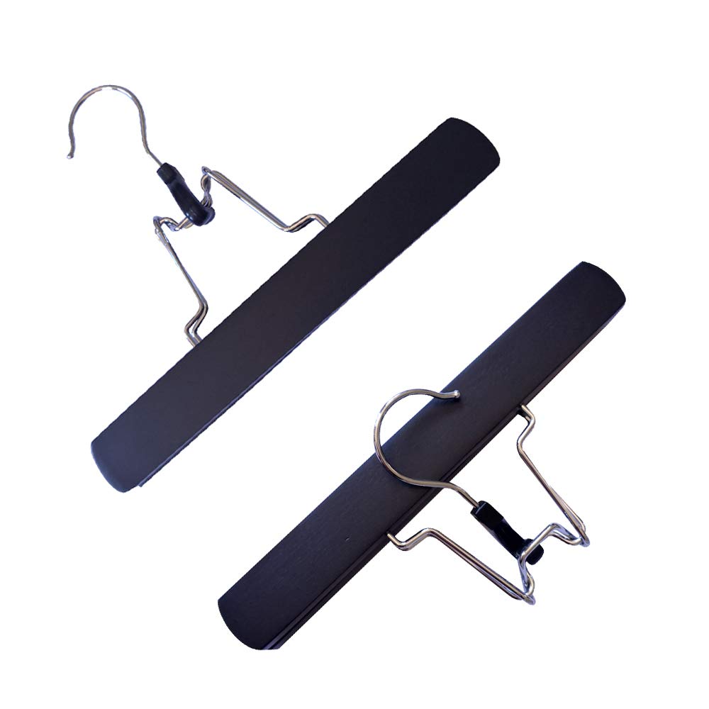 Photo 1 of 2 Pcs Hair Extensions Hanger, Wooden Wig Storage Hair Hanger with Anti-Slip for Wigs (Black)